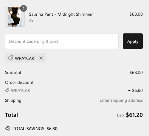 proof of working WRAY NYC discount codes WRAY✱✱✱✱