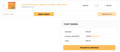 proof of working TravelKon coupon code esimdb10