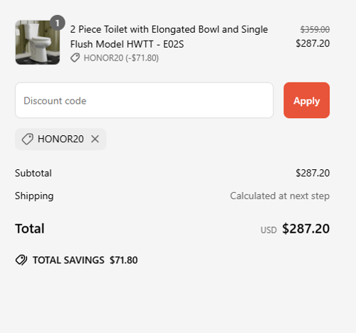 proof of working HOROW coupon code HONOR20