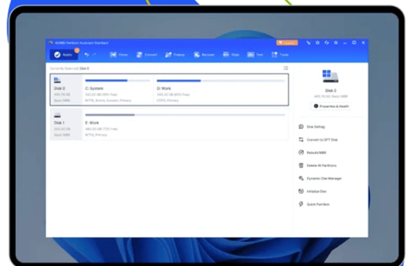 AOMEI Partition Assistant Banner