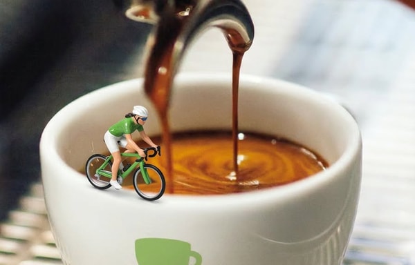Green Cup Coffee Banner