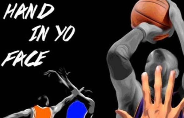 Hand In Yo Face Basketball Banner