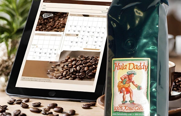 Hula Daddy Kona Coffee Banner