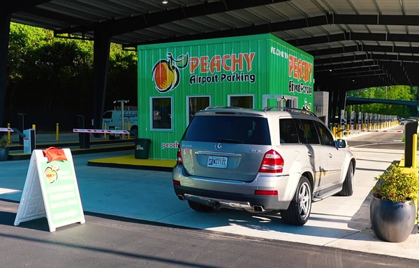 Peachy Airport Parking Banner
