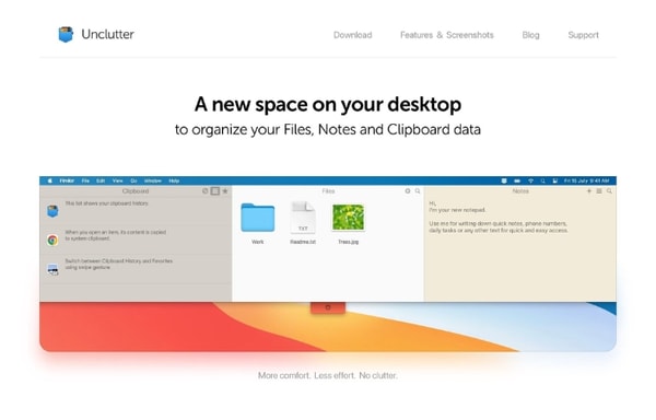 Unclutter Banner