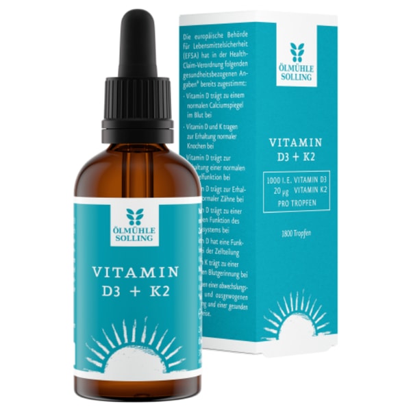 &Ouml;lm&uuml;hle Solling Vitamin D3 + K2 &Ouml;l Bewertung