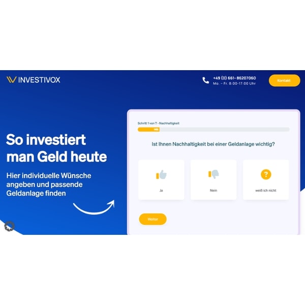 &Uuml;berblick &uuml;ber Investivox