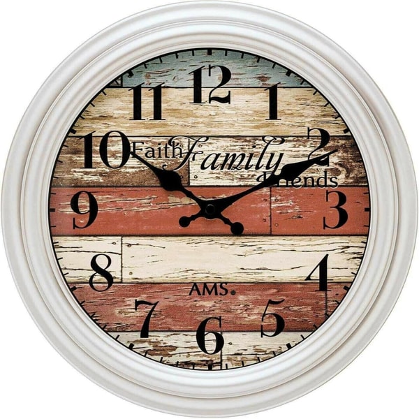 1001 Pendules Pendule murale en plastique blanc style vintage Avis