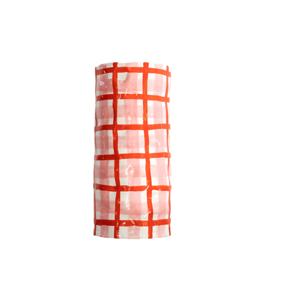 Creoate Noss & Co Medium Vase Red & Pink Gingham Review