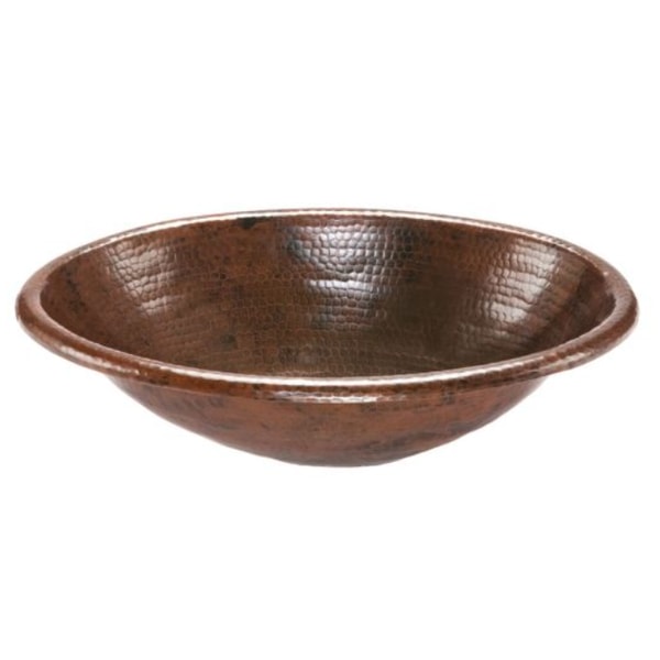 Log Furniture Place 19" Oval Oil Rubbed Bronze Hammered Copper Self Rimming Bathroom Sink Review