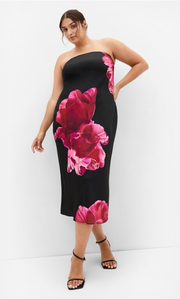 City Chic Amari Fleur Print Midi Dress Review