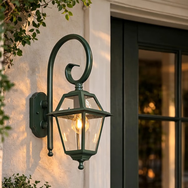 Lampandlight Classic Outdoor Wall Lantern Dark Green Review