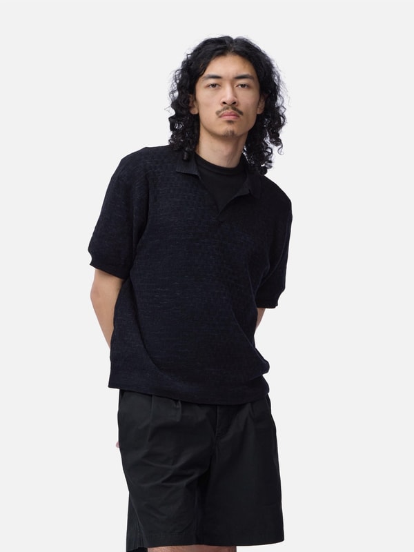 3sixteen Knit Polo Vintage Black Boxweave Review