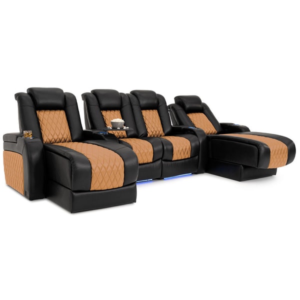 4Seating Diamante Chaise Two Tone Home Theater Seats Review