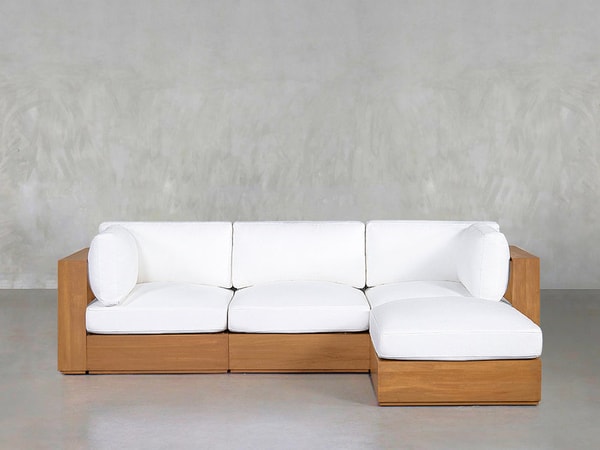 7th Avenue 4-Seat Modular Chaise Sectional Teak Outdoor Review