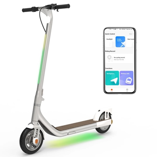 ATOMI Electric Scooters Review: Atomi Alpha Electric Scooter Long Range Powerful Performance Ambient Lights Reviews