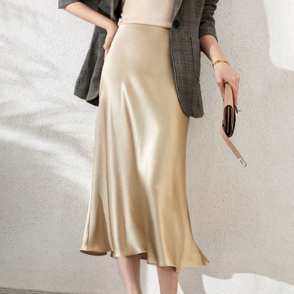 Daisysilk Review: Daisysilk Silk Midi Skirt with Waistband Reviews