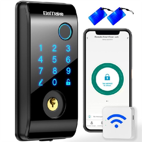 Elemake Bluetooth Fingerprint Smart Door Lock 5-in-1 Reviews