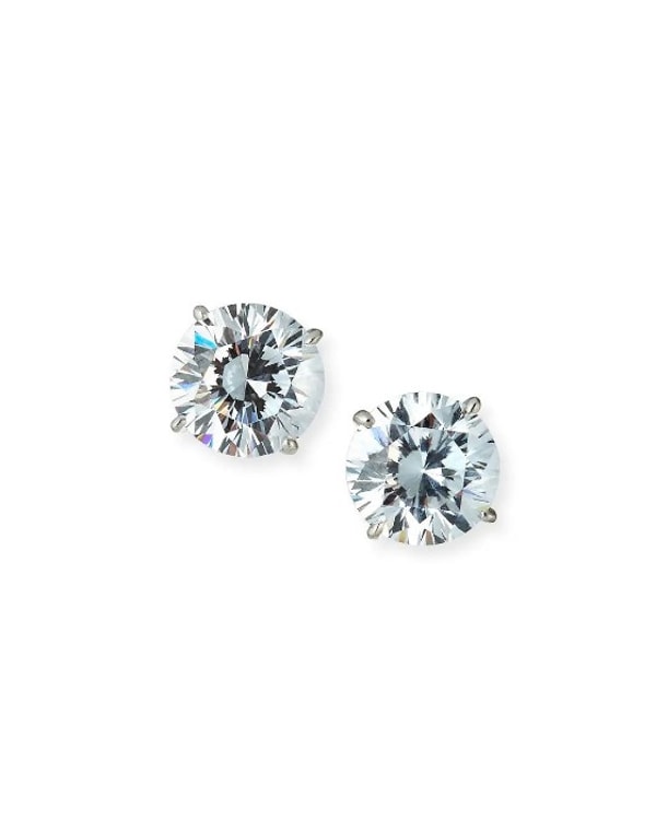 Fantasia by DeSerio Round Brilliant Studs Earrings Reviews