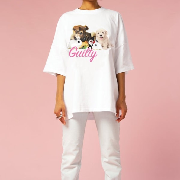 GUILTY Store Review: GUILTY Store White Oversized Doggy T-shirt Reviews