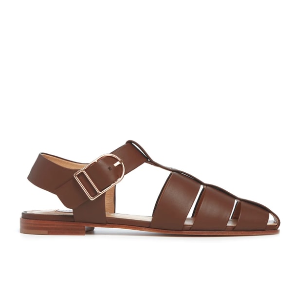Gabriela Hearst Lynn Sandal in Chocolate Nappa Leather Reviews
