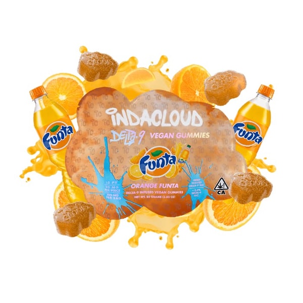 IndaCloud Review: IndaCloud Orange Funta Dispensary Grade Delta 9 THC Gummies 200 mg Reviews