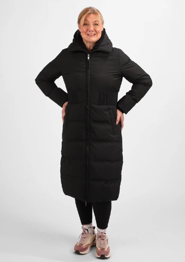 JLUXE Contour Long Line Black Puffer Coat Reviews