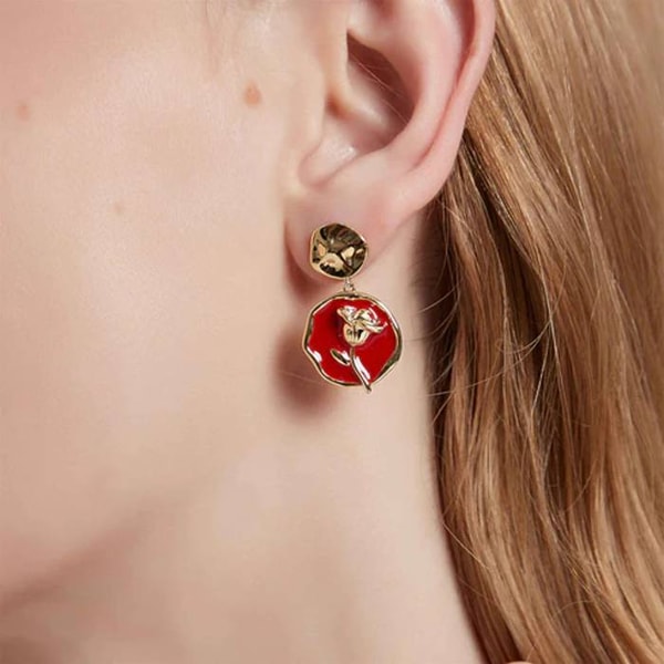 Kathie Storie Review: Kathie Storie Drip Glaze Rose Earrings Reviews