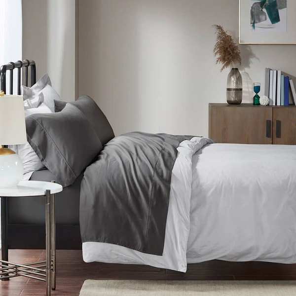 Madison Park 1500 Thread Count Cotton Blend 4 PC Sheet Set Reviews