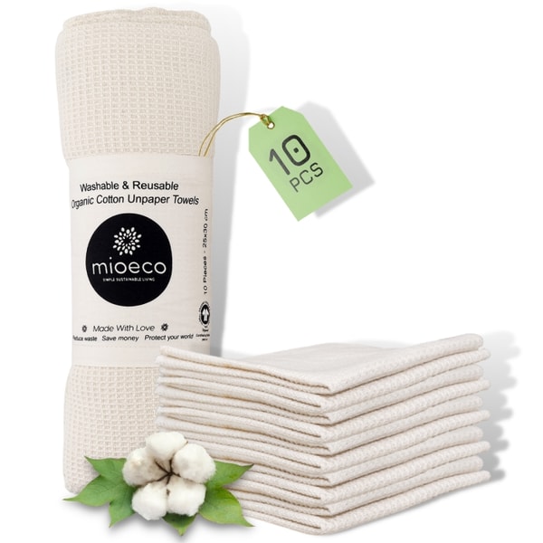 Mioeco Review: Mioeco Organic Cotton Reusable Cloth Paper Towels Reviews
