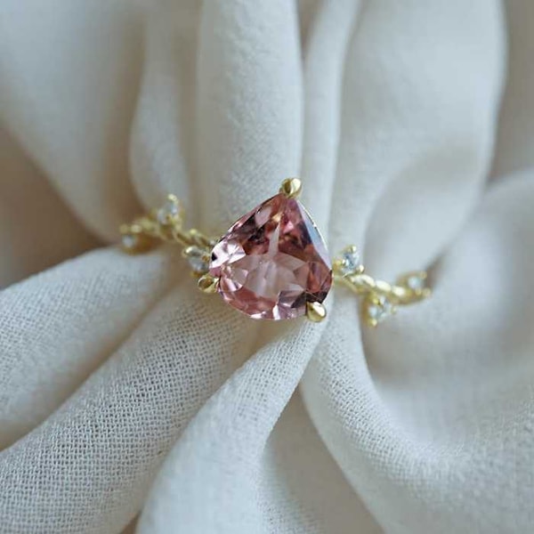 Tippy Taste Jewelry Review: Tippy Taste Jewelry One Of A Kind: 14K Pink Tourmaline Sicily Ring Reviews
