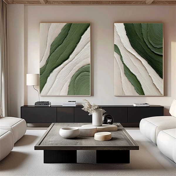 VinchyArt Blue & Green Abstract Set of 2 Reviews