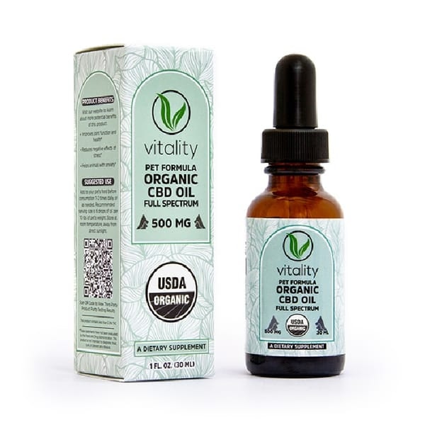 Vitality CBD Organic CBD Oil for Pets Reviews