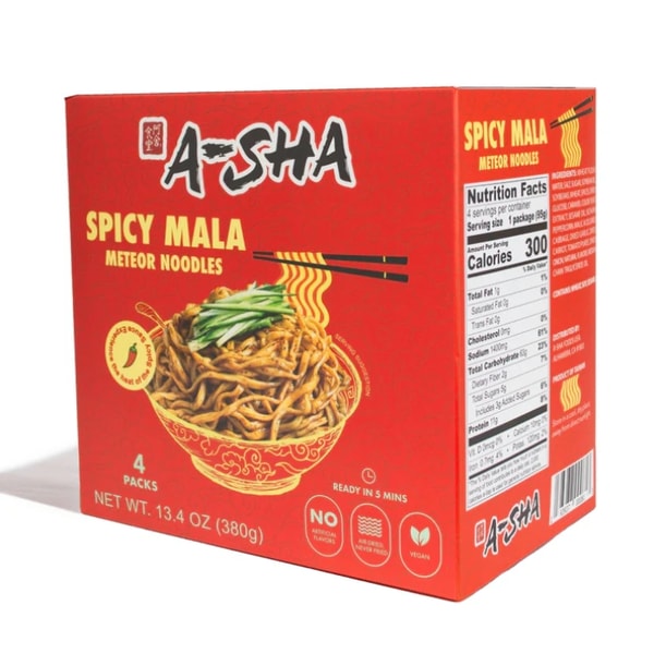 A-Sha Foods Meteor Noodles Spicy Mala Review