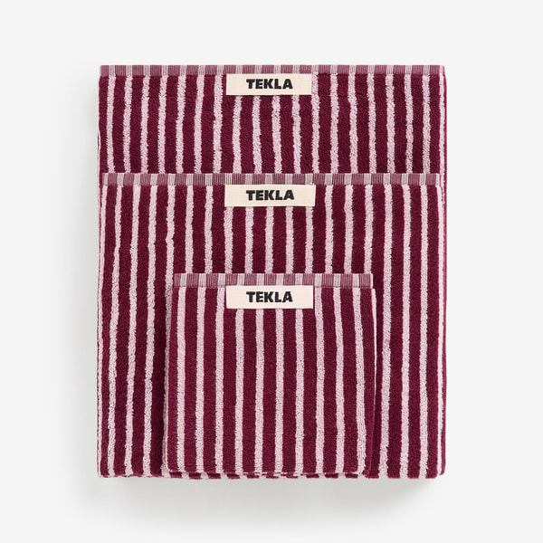 Above the Clouds Tekla Terry Towel Red | Rose Review