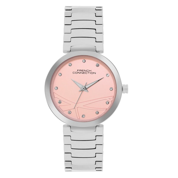 Acotis Jewellery French Connection Silver Bracelet Watch Pink Dial Review