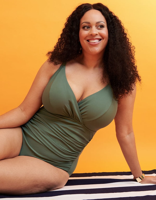 Brastop Adella Calypso Plunge Control Swimsuit Dusky Green Review