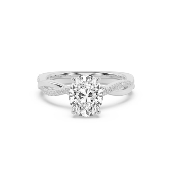 Affinity Diamonds Oval with Gold & Diamond Twist Band Engagement Ring Review
