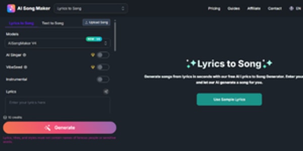 AI Song Maker Lyrics to Song Tool Review