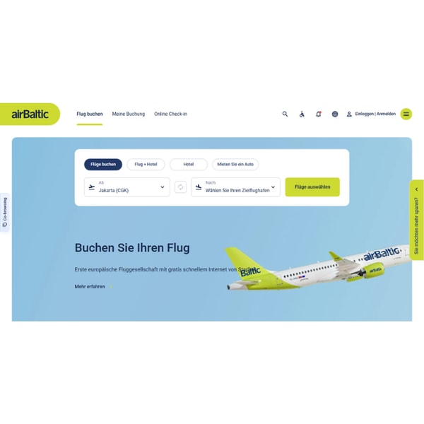Air Baltic Flug mit airBaltic Bewertung