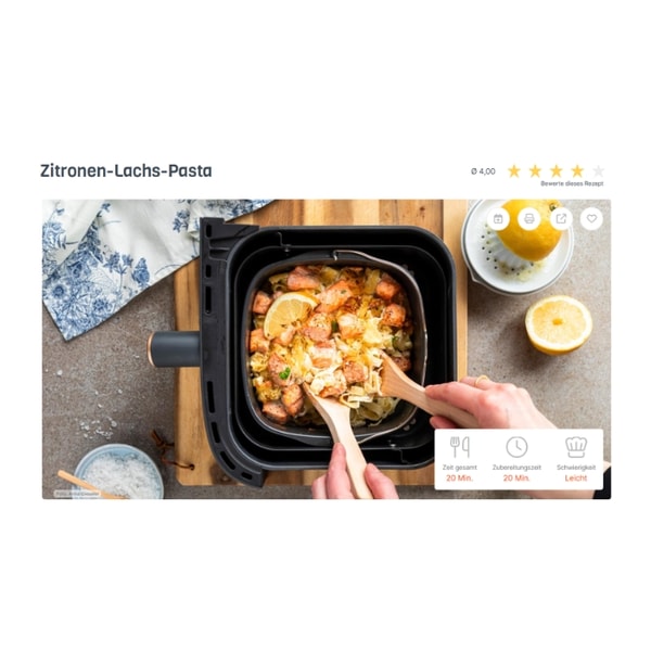 Air Fryer Club Zitronen-Lachs-Pasta Bewertung