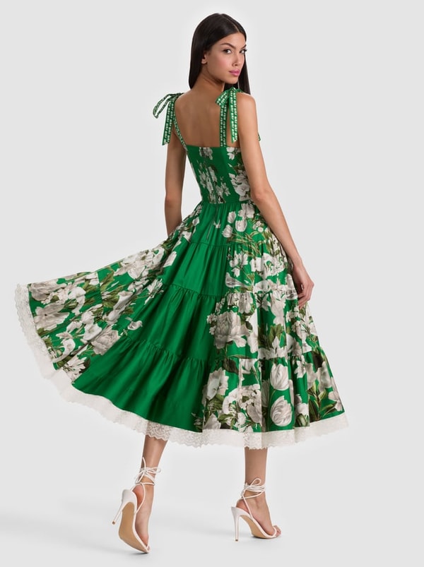 Alice + Olivia Rosalee Bustier Midi Dress Review