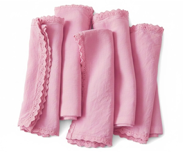 All Cotton and Linen Lace Dinner Napkins Review