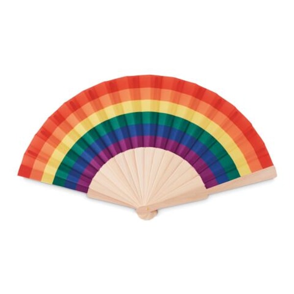 Allbranded F&auml;cher regenbogenfarbig Bewertung