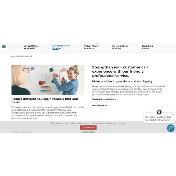 Alliance Virtual Offices Live Receptionist Review