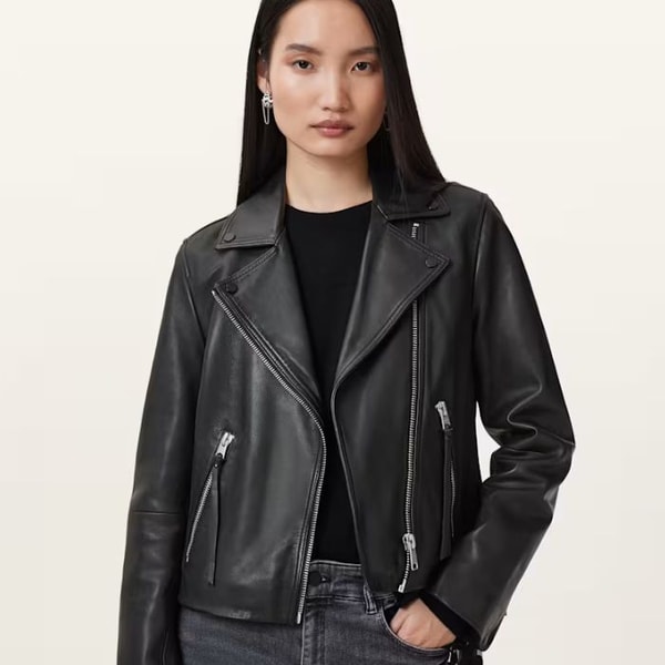 AllSaints Dalby Slim Fit Leather Biker Jacket Review