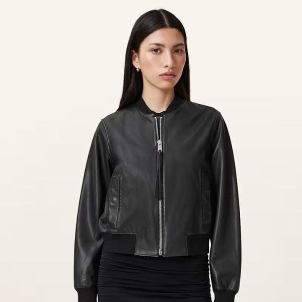 AllSaints Orten Leather Bomber Jacket Review