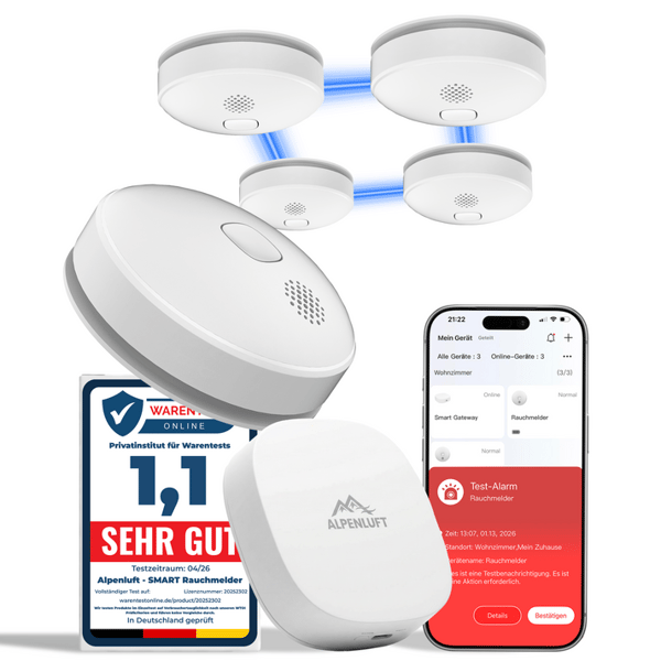 Alpenluft SMART Rauchmelder Bewertung