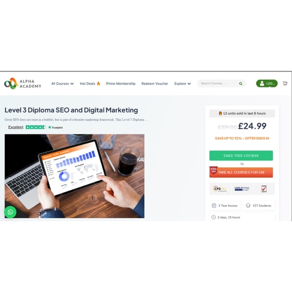 Alpha Academy Level 3 Diploma SEO and Digital Marketing Review