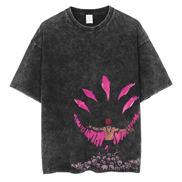 Alpha Weebs RYOMAN SUKUNA - Jujutsu Kaisen Anime Oversized Vintage / Acid Washed T-Shirts Review
